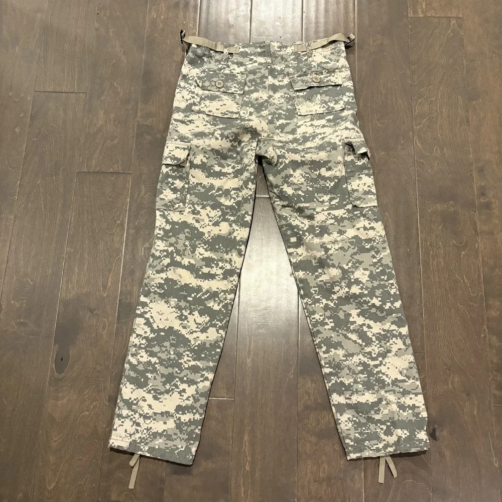 ACU Digital Camo‎ BDU Pants Mens Medium Regular Military Tactical Cargo Ripstop